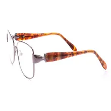 Ретро для женщин мода полный обод Роскошные Алмаз украшения нержавеющая сталь оправа для очков от близорукости бренд, оптические очки