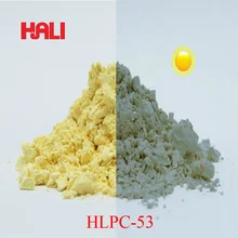 Поставка цвета к цвету фотохромный пигмент, двойной меняющий цвет пигмент, 1 лот = 200 грамм HLPC-53 желтый к синему