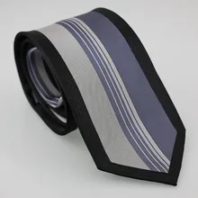 Yibei Coachella Для мужчин галстуки черный граничит Corbata серебристый железный серый в полоску, платье-рубашка Gravatas микрофибры шеи галстук