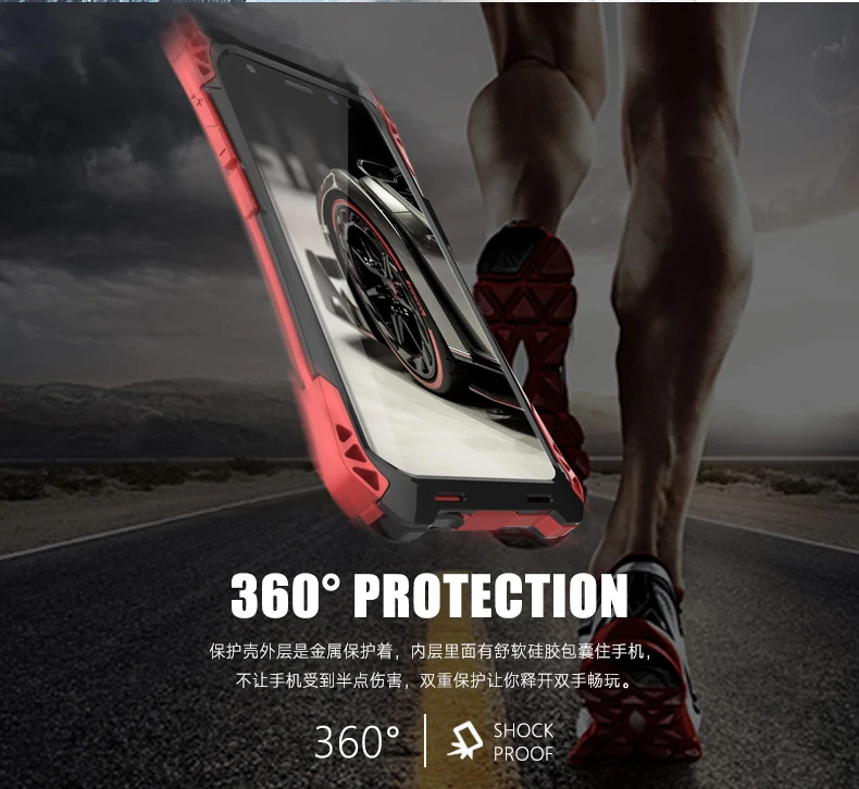 Прочный сверхпрочный защитный чехол для samsung Galaxy S8 S8+ Plus, Гибридный Металлический Чехол+ силиконовый чехол для спорта на открытом воздухе, защитный чехол s