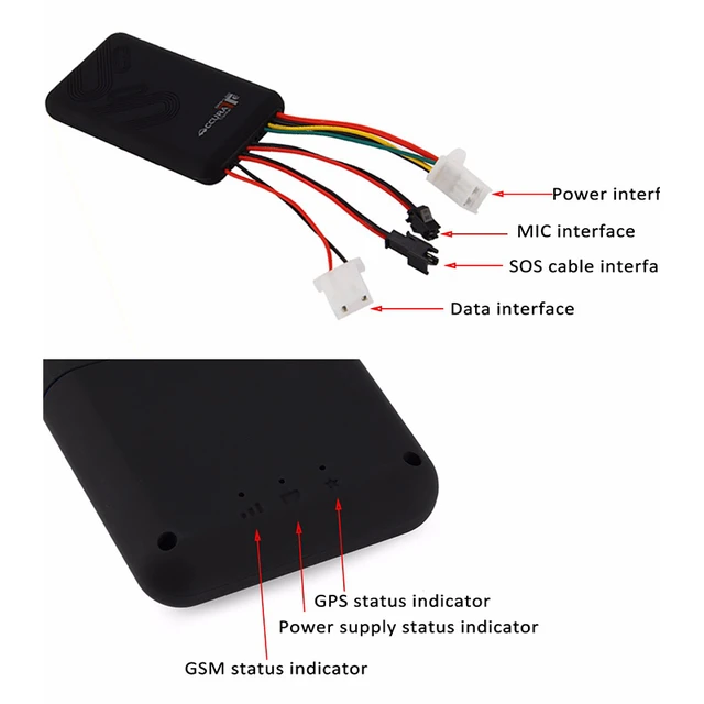 Rastreador GPS de coche para vehículos, localizador en tiempo real  GPS/GSM/GPRS/SMS, seguimiento antirrobo con aplicaciones móviles