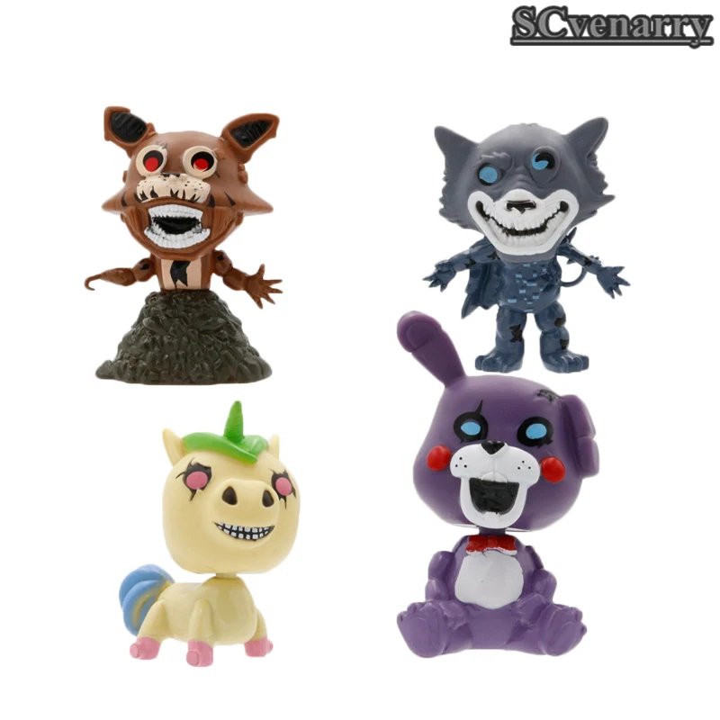 4 шт./компл. Новый Five Nights At Freddy's витой FNAF те Стэнли Теодора лиса ПВХ игрушка 10 см |