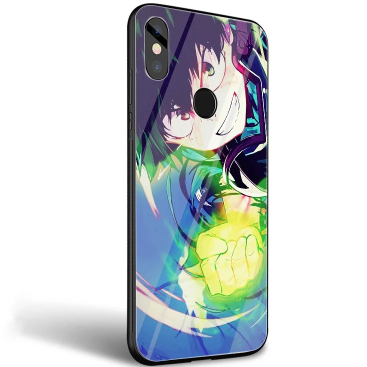 Чехол Gerleek glass TPU Boku no Hero Acade mi a для Xiaomi 8 Lite 9 A1 A2 Red Note 5 6 7 Pro 6A 4X Pocophone F1|Чехлы-накладки|