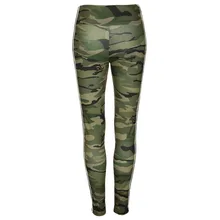 Женские камуфляжные повседневные женские брюки в полоску со средней талией; Повседневные Удобные эластичные брюки; джоггеры; c0314