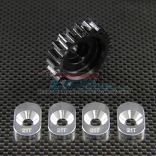 LOSI 5IVE-T стальная муфта колокольчик PINION(21 T) W/PADS-5PCS rc автомобиль