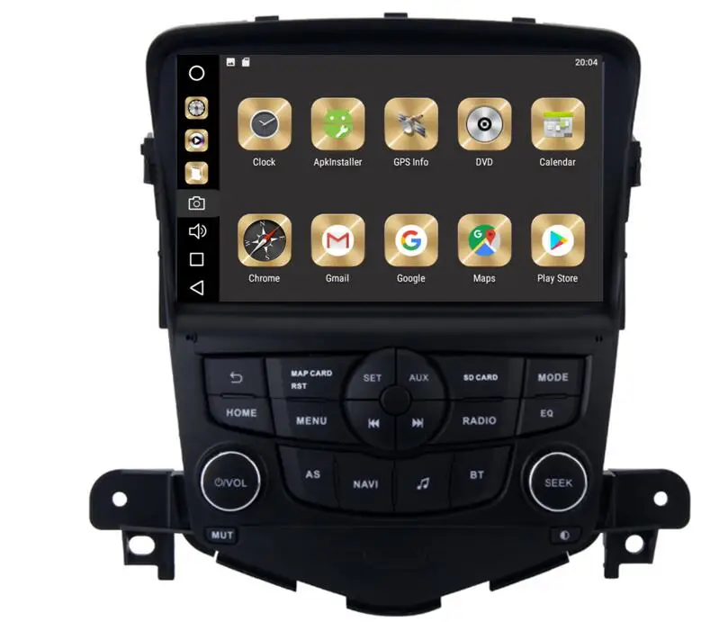 Carplay 4 Гб ОЗУ 8 ядер 64 дюймов Android 9 0 автомобильный Dvd Gps для Chevrolet Cruze 2008 2011 радио
