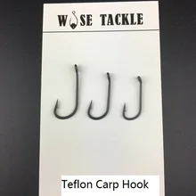 20 шт. темно-серый с покрытием длинный хвостовик т Карп крючки, микро колючая, химически заточена для рыбалка на Карпов