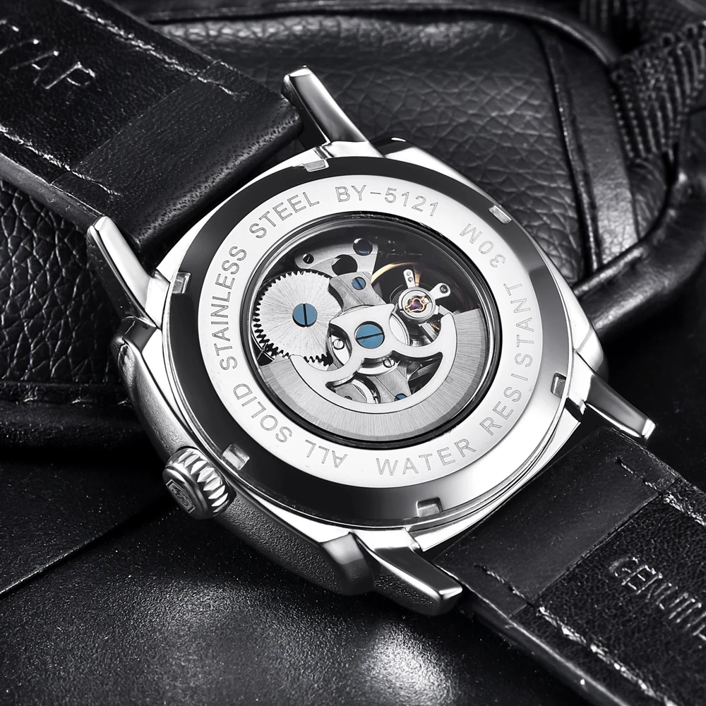 BENYAR мужские часы Лидирующий бренд Роскошные деловые автоматические механические часы мужские водонепроницаемые спортивные наручные часы Relogio Masculino