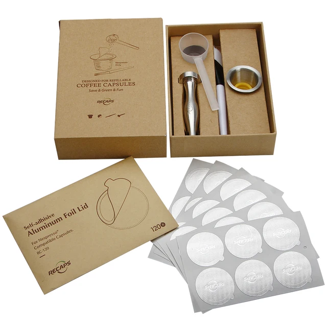 Best Price Recaps Refillable Reusable Stainless Steel Coffee Capsule Pod for Nespresso Original Line Machines Makers Best Price Recaps Refillable Reusable Stainless Steel Coffee Capsule Pod for Nespresso Original Line Machines Makers