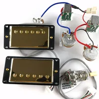 1 компл.. стандарт LP ProBucker Alnico электрогитары хамбакеров с Pro жгуты проводки для EPI Золотая крышка