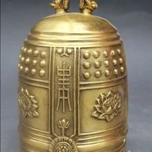 Песня voge gem S0003 " Китайский Фэн-шуй Латунь Дракон Храм Часы Колокол Скульптура