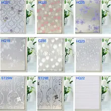 9 стилей 45*200 см непрозрачные матовые самоклеющаяся пленка, пвх декоративную наклейки на стекло, витражная стикеры на окна, Электростатическая адсорбция аква принт обои для стен
