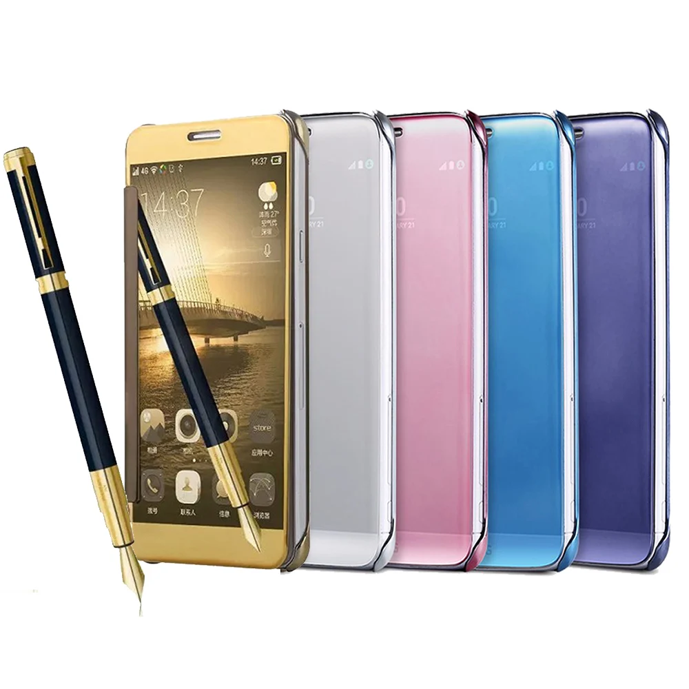 

For LG G6 /G5/V10 Case Fashion Slim Mirror Flip Intelligent Protective Cover Smart Mobile Phone Shell Hybrid Leather Plastic Bag