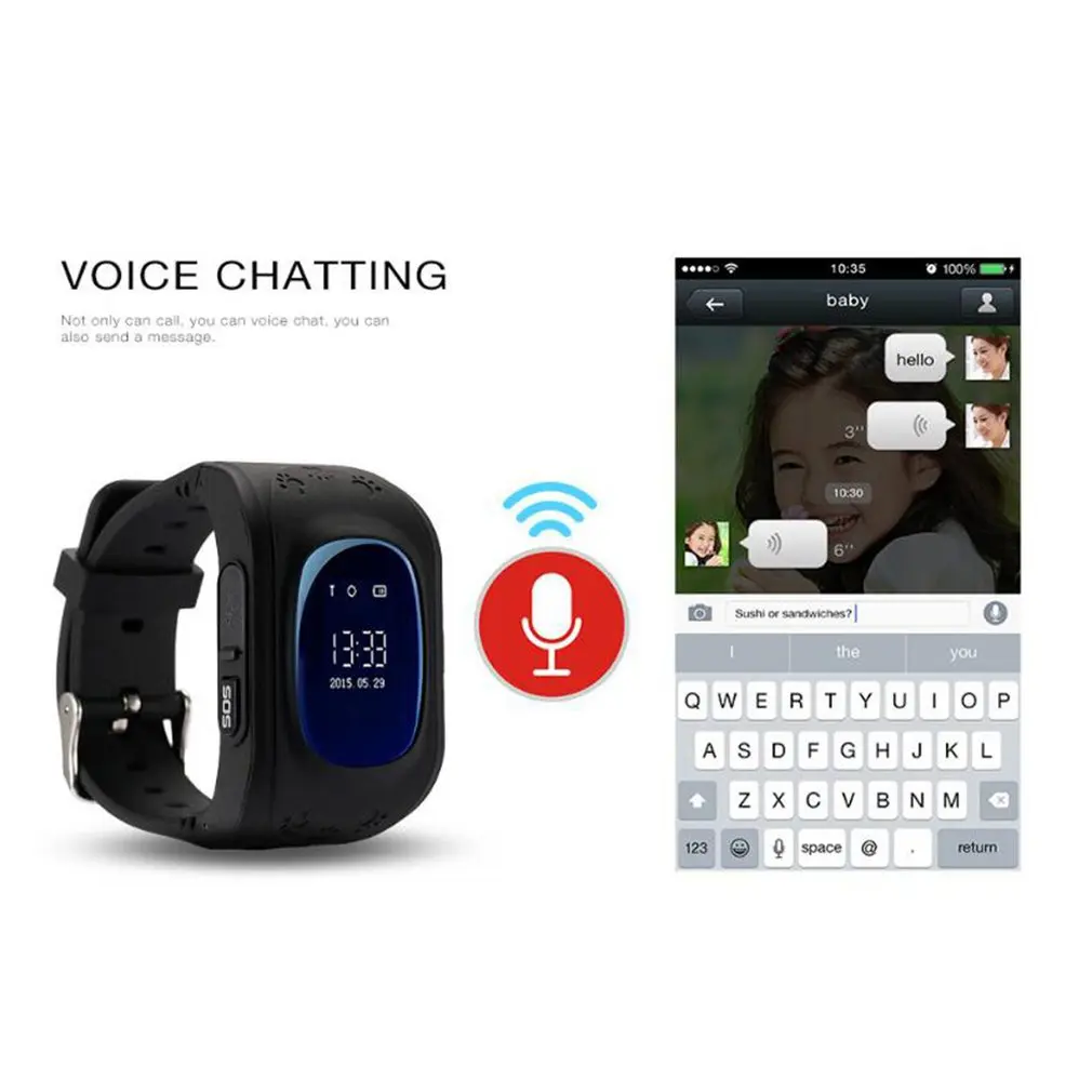  Q50 kinder Smart uhr GPS tracker Kinder Armbanduhr OLED bildschirm SOS Rufen Anti Verloren sicherhe