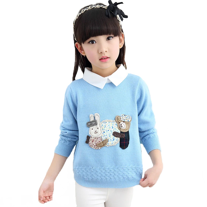 Girls Cardigan Sweater Baby 2016 New Autumn Winter Cotton Kids Sweaters