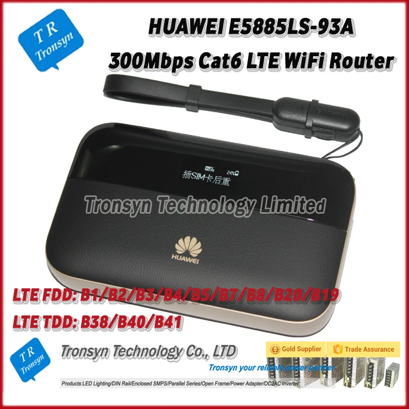US $198.80 E5885LS93A 300Mbps 4G LTE Mobile WiFi Hotspot Support B1B2B3B4B5B7B8B20B19