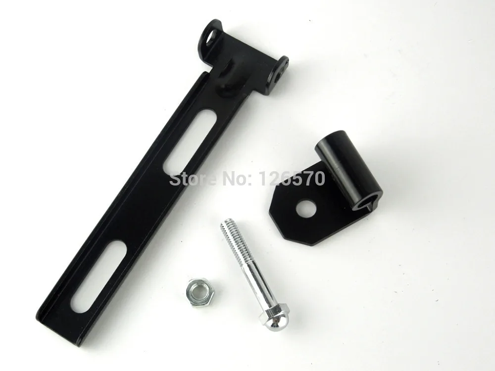 Black Motorcycle Solo Seat Bracket Mounting Kit Hardware Fits Harley