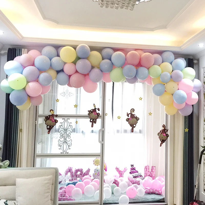 

NEW 10inch 100pcs/lot candy Macaron Latex balloons Helium Balloon For Party Wedding Birthday decor kids Toys baloons Globos