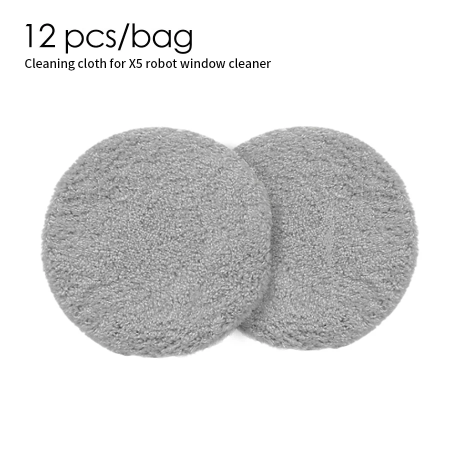 

6 Pairs /bag Microfibre Cleaning Cloths For Bobot X5 Robot For Window Cleaner Vacuum Cleaner Robot Washer Washable And Reusable
