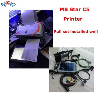 

2016 Top MB Star C5 diagnostic Tool Full set installed ready to use MB SD C5+V2016.09 latest SSD+Xplore ix104 i7 tablet+Printer