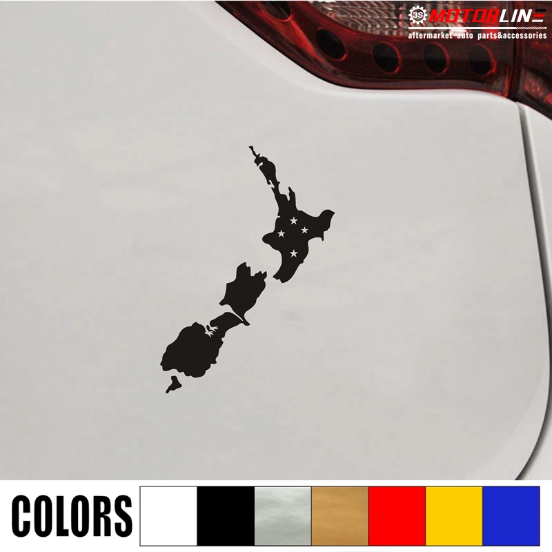 

New Zealand Map Kiwi Bird Decal Sticker Car Vinyl pick size color no bkgrd