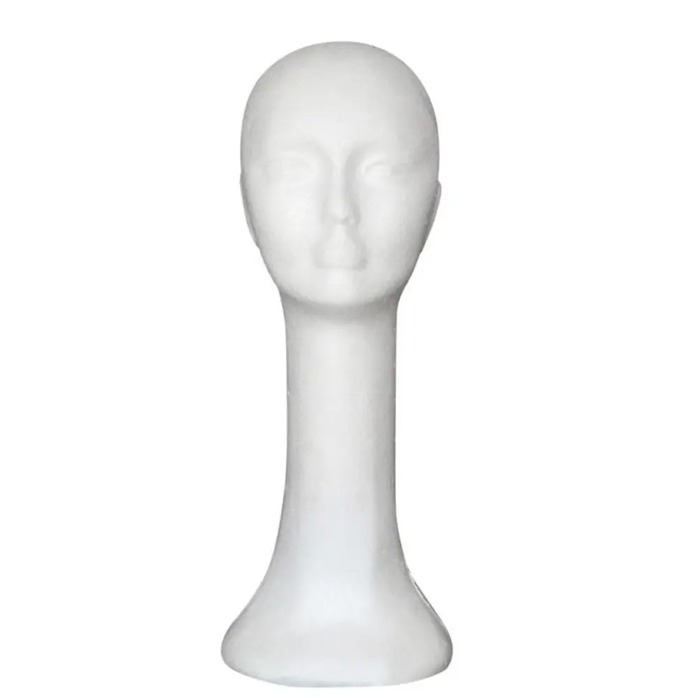 

Foam Female Human Head Long Neck Mannequin Wig Hat Display Stand Model Exquisite