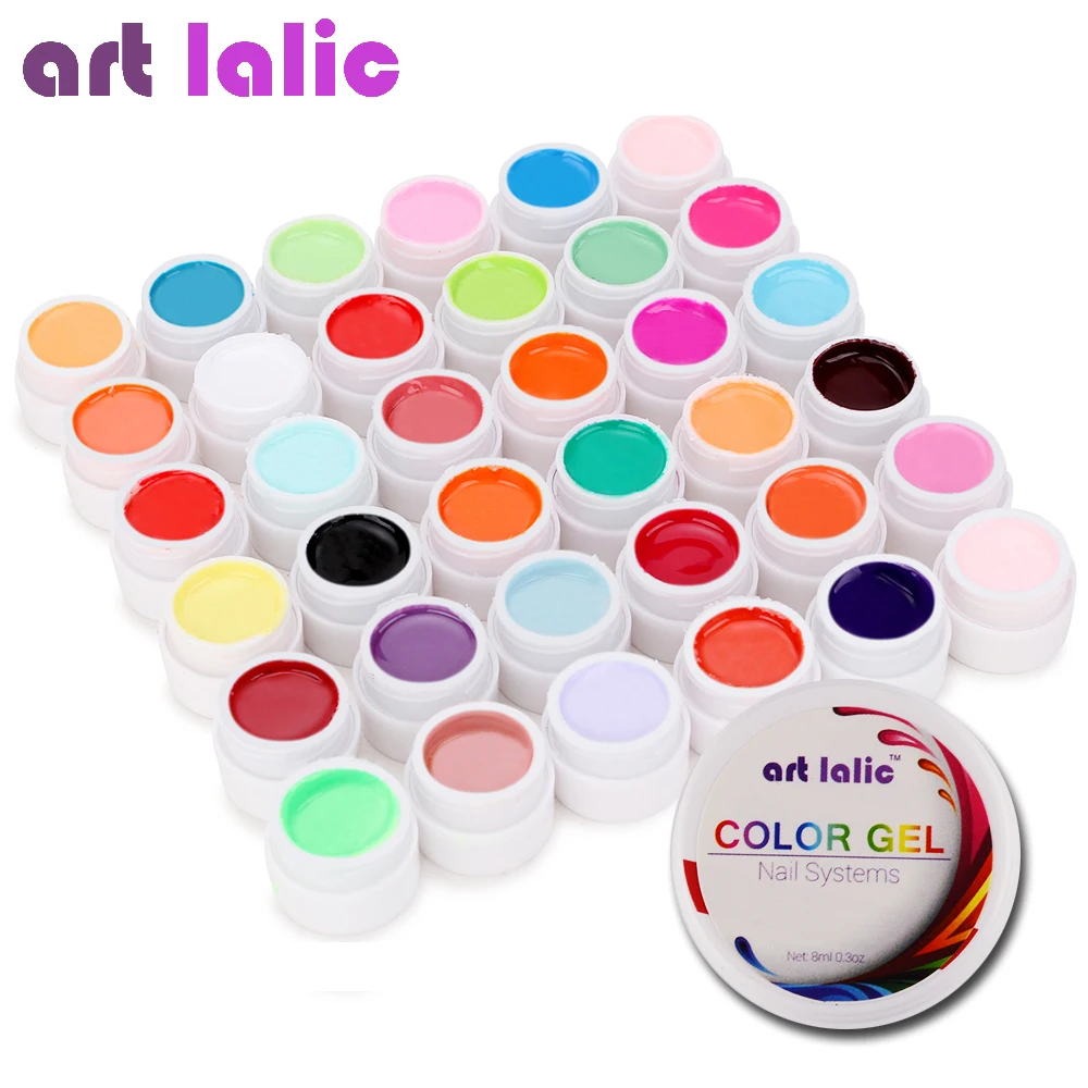 

Artlalic 36 Colors UV Gel Set Pure Cover Color Decor For Nail Art Tips Extension Manicure DIY Tools