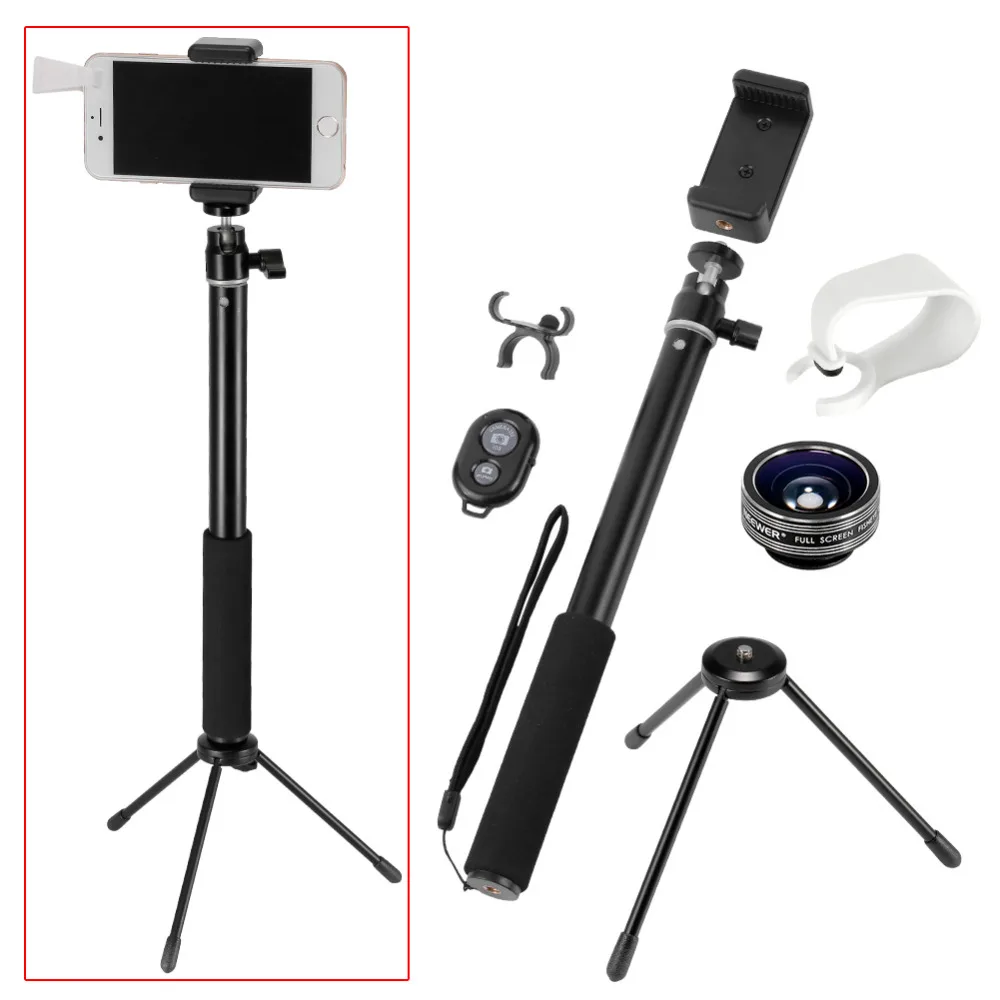 Neewer Camera Phone Selfie Kit for iPhone&Android/GoproTripod Stand