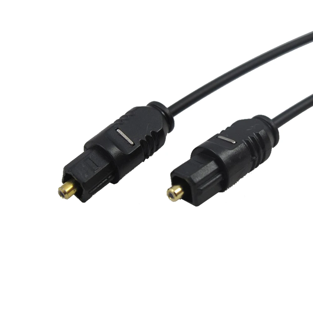 1 pcs Fiber Cable Black 1M 3.3ft Digital Optical Audio Optic TV power