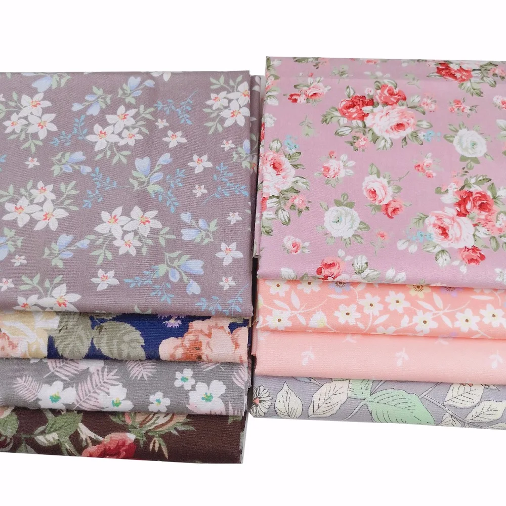 

Floral Printed 100% cotton twill fabric for DIY sewing craft crib bedding apparel baby dress decor tissus tilda an metra clothes