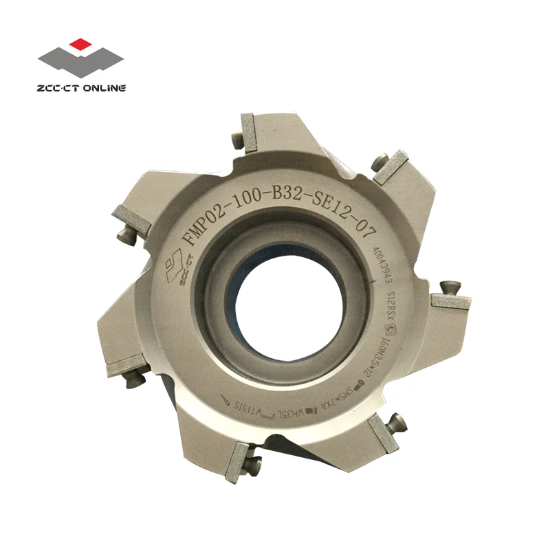 

1pc ZCC.CT milling cutter FMP02-100-B32-SE12-07 100mm diameter mill tool holder for SEET12