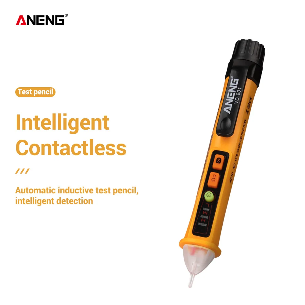 

ANENG VD901 Electrical Tester Pen 12-1000V AC Voltmeter 100a AC Voltage Detector Multimeter Outlet Tester Circuit Breaker Finder