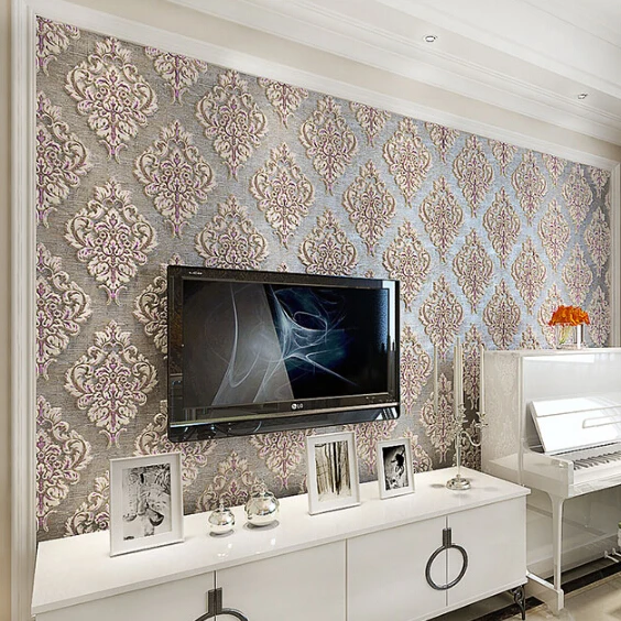 Estilo europeu papel de parede 3D tridimensional tv fundo 