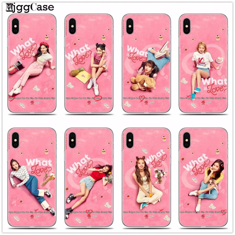 

TWICE Soft Silicone TPU Phone Cover Case For iPhone X 6 6S 6Plus 6SPlus 7 7Plus 8 8Plus 5 5S SE Case