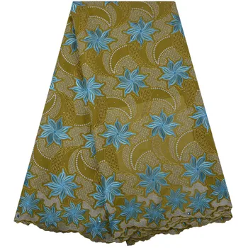 

New Arrivals Beautiful Swiss Voile Lace In Switzerland 2018 Nigerian Cotton Fabric Embroidered African Dry Lace Fabric 1334