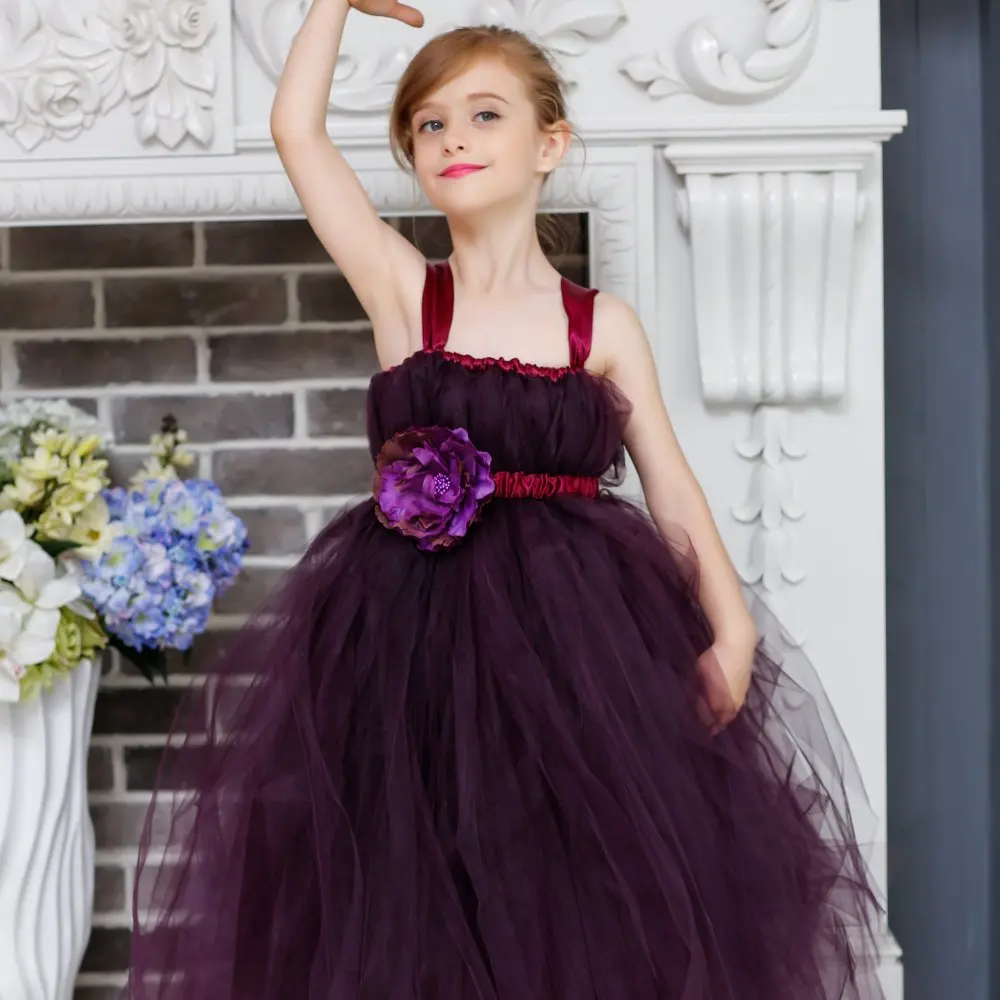 girls plum dress