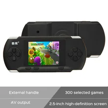 New Arrive Coolboy RS-2A Handheld Game Players 2.5″ Video Game console for kids 300 Classical Game Support External handle