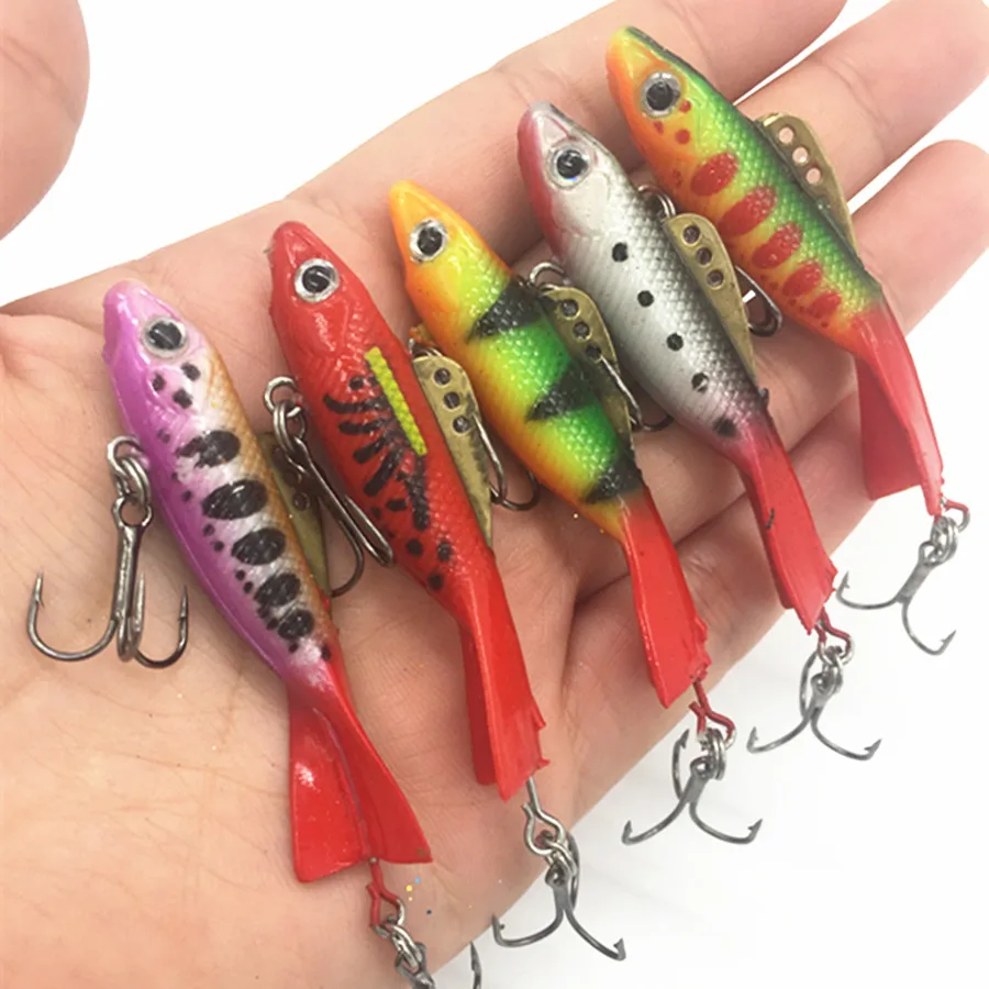 

12g/57mm Winter Fishing Artificial Bait Balancer Lead Fish Jigging Ice Fishing Hard VIB Lures Walleye Jigs