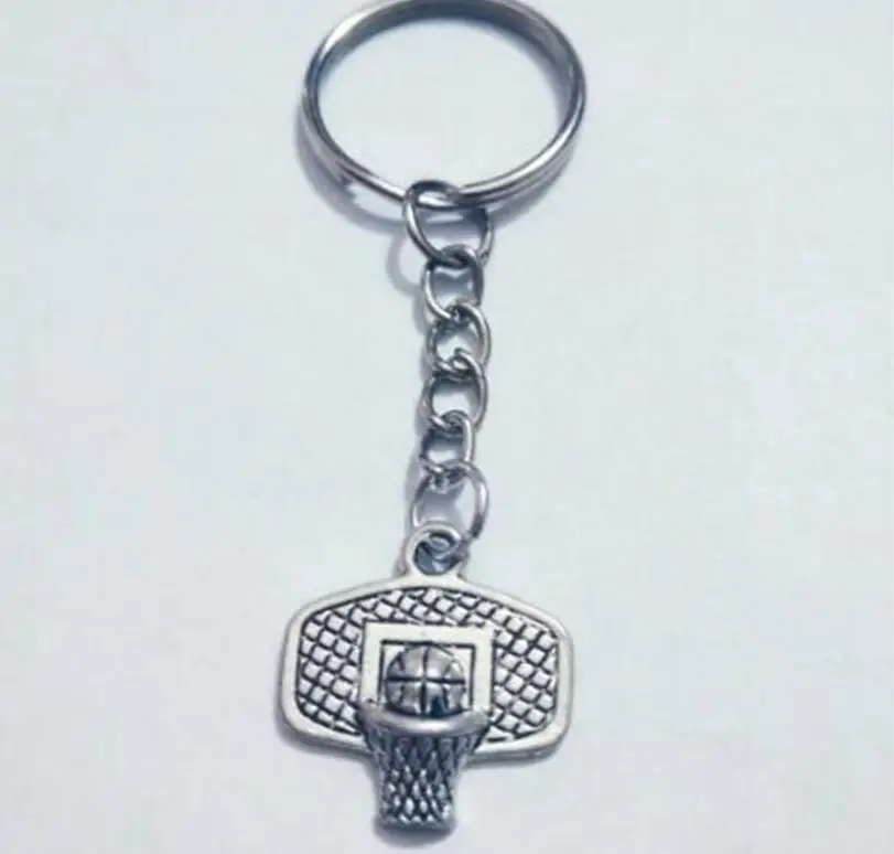 BasketBall Hoop keychain BasketBall Hoop Backboard Charm Key Chain Ring