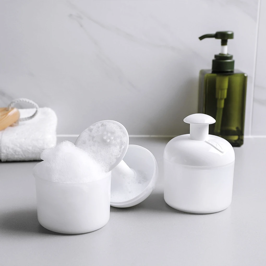 

BGVfivePortable White Facial Cleanser Bubbler Shower Gel Cleansing Shampoo Bubble Cup Foaming Cup Bottle