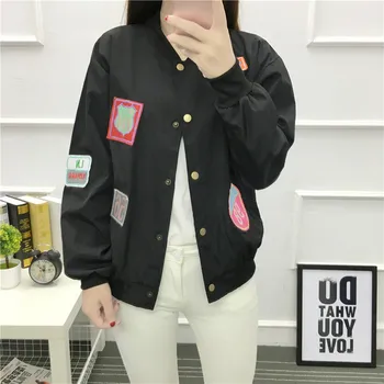 

Color Block Elastic Waist Drawstring Jacket 2018 New Fashion Multicolor Zipper Woman Clothing Ladies Spring Jacket