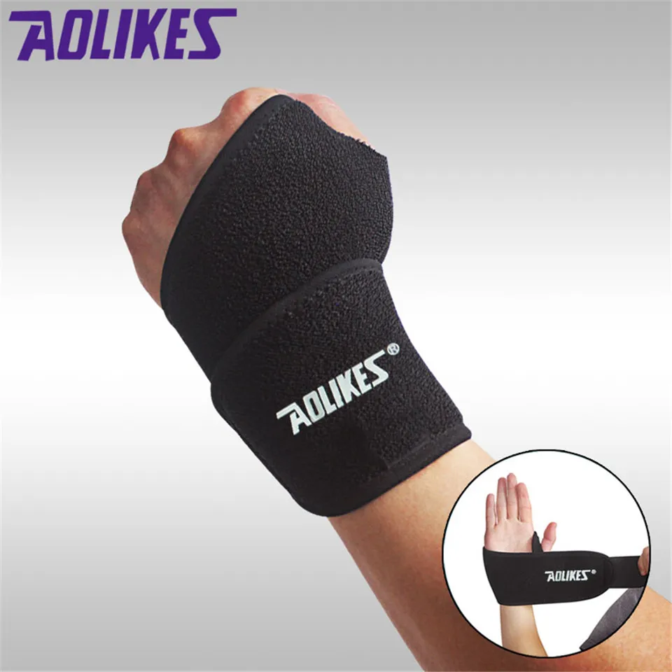 AOLIKES 1 шт. спортивные повязки на запястье для тренажерного зала тяжелой атлетики