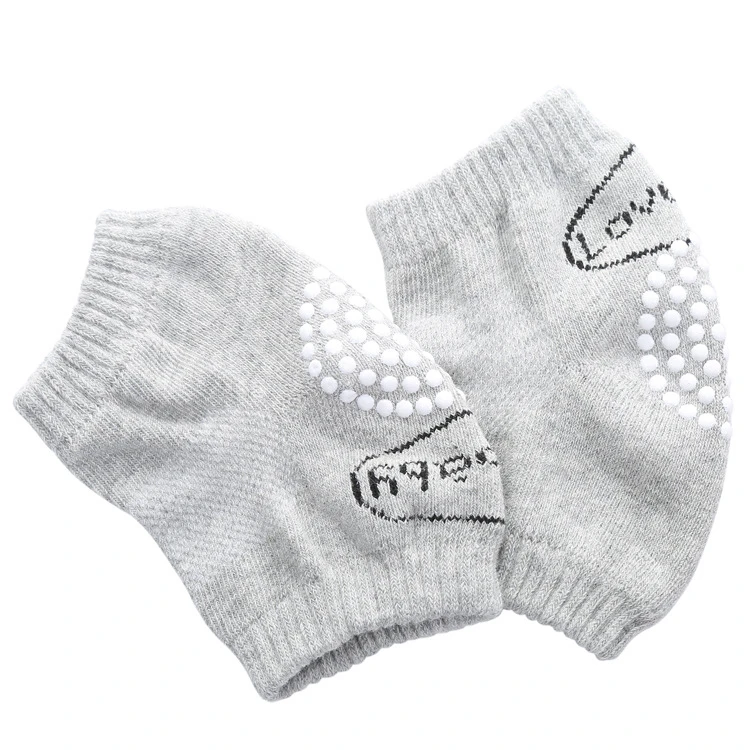 love light gray Новые Детские наколенники BalleenShiny, наколенники для малышей, детские гетры, мягкие Нескользящие, безопасные, ползающие, подарок - Цвет: love light gray