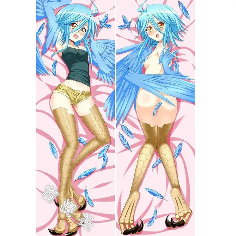 

BL Characters Anime Monster Musume no Iru Nichijou Papi Throw Otaku Dakimakura Gifts Bedding Hugging Body Pillow Case 150x50 CM