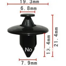 Подходит в 8 мм отверстие Тюнинг автомобилей Push-Тип Фиксатор чехол для HONDA 91545-seo-0030-w1 и чехол для Nissan 63848-01g00