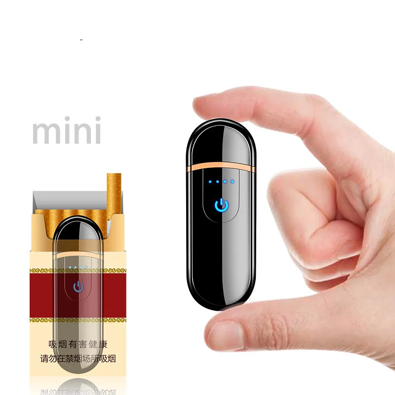 

USB Lighter Electronic Tungsten Turbo Lighter Rechargeable WindProof Cigarette Lighter For Smoking Laser Metal