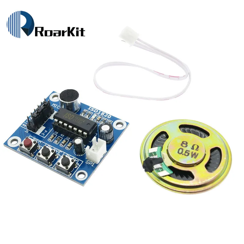 

ISD1820 recording module voice module the voice board telediphone module board with Microphones + Loudspeaker for arduino
