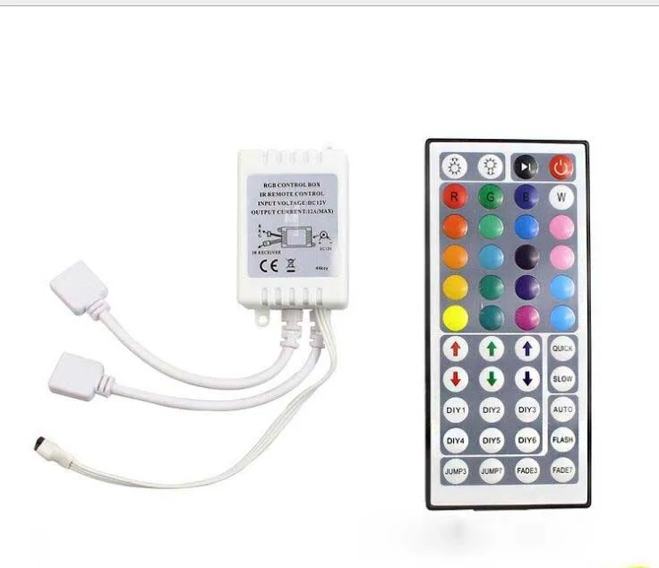 #Best IP 20 not waterproof 10M 5M DC 12V 5050 SMD RGB LED Strip light 60leds m Tape Ribbon + 44 Keys IR double Remote Control