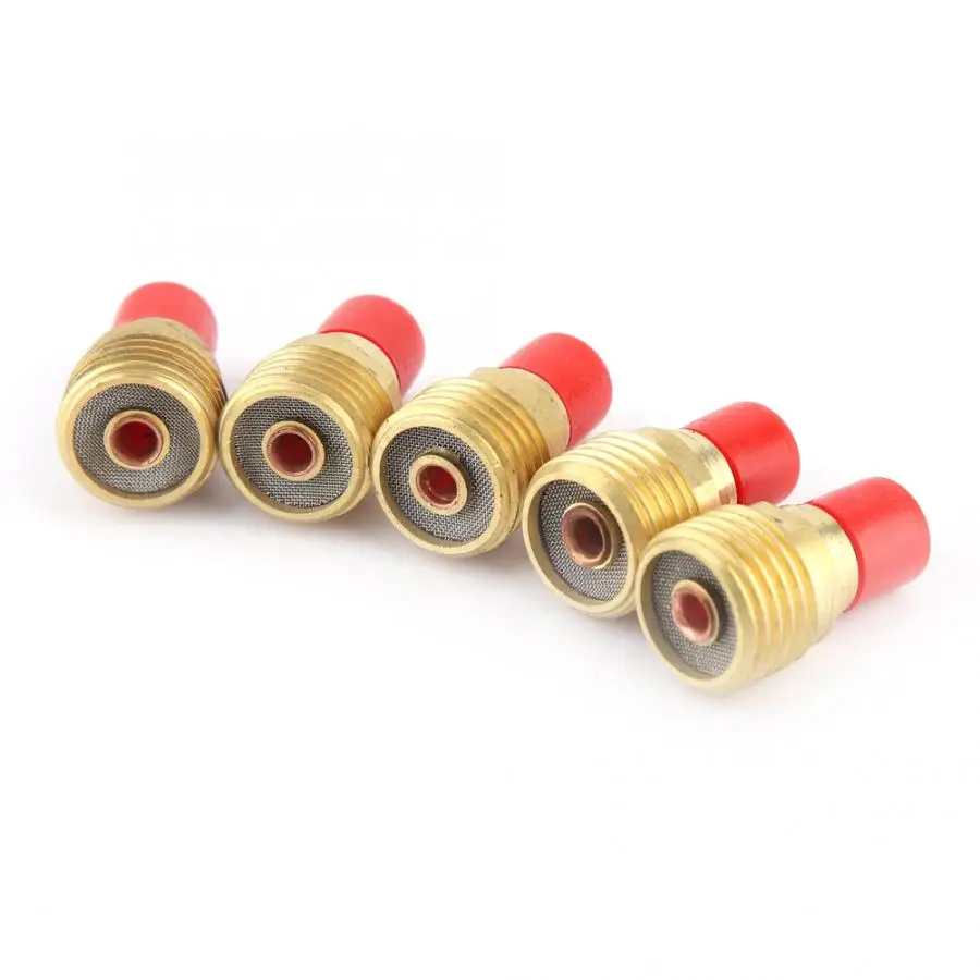 5 pcs 45V44 Gas Lens Collet Body 2.4mm 3/32" for TIG Welding Torch WP-9/20/25 | Инструменты