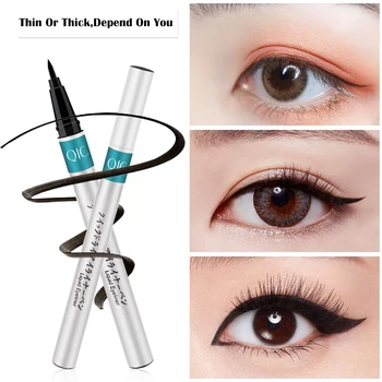 

Silver tube eyeliner cool black quick-drying eyeliner pen sweat-proof waterproof not blooming cosmetic makeup